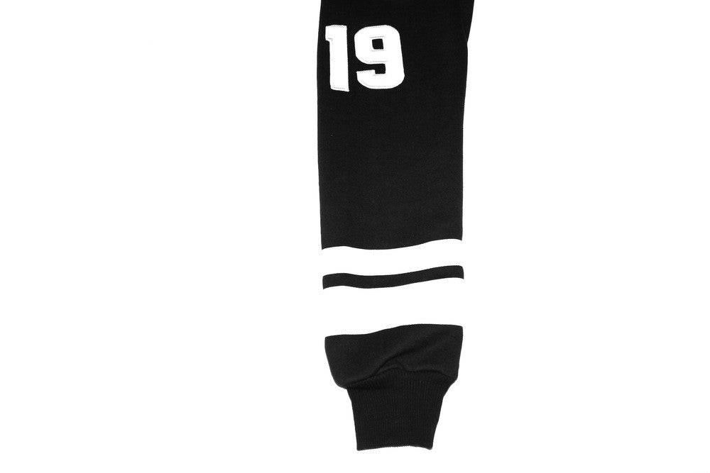 Black Panther Hockey Sweatshirt in Black Contrast