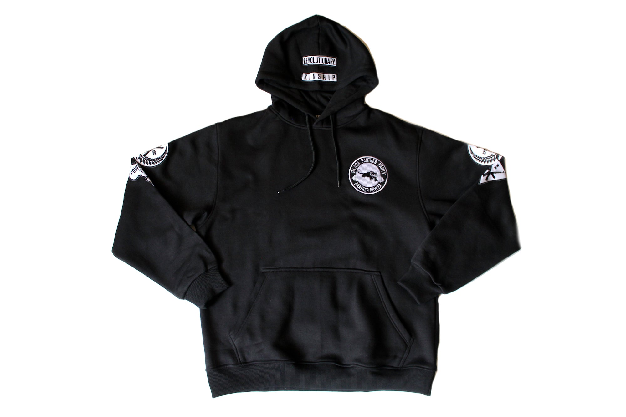 Black Panther Hoodie Black Contrast