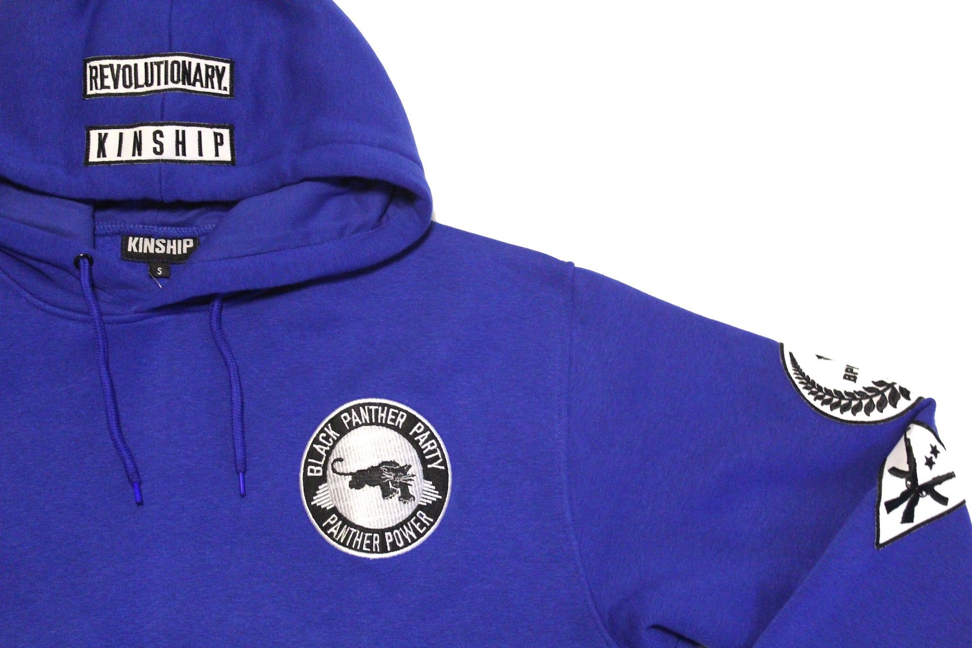 Black Panther Hoodie Blue Contrast