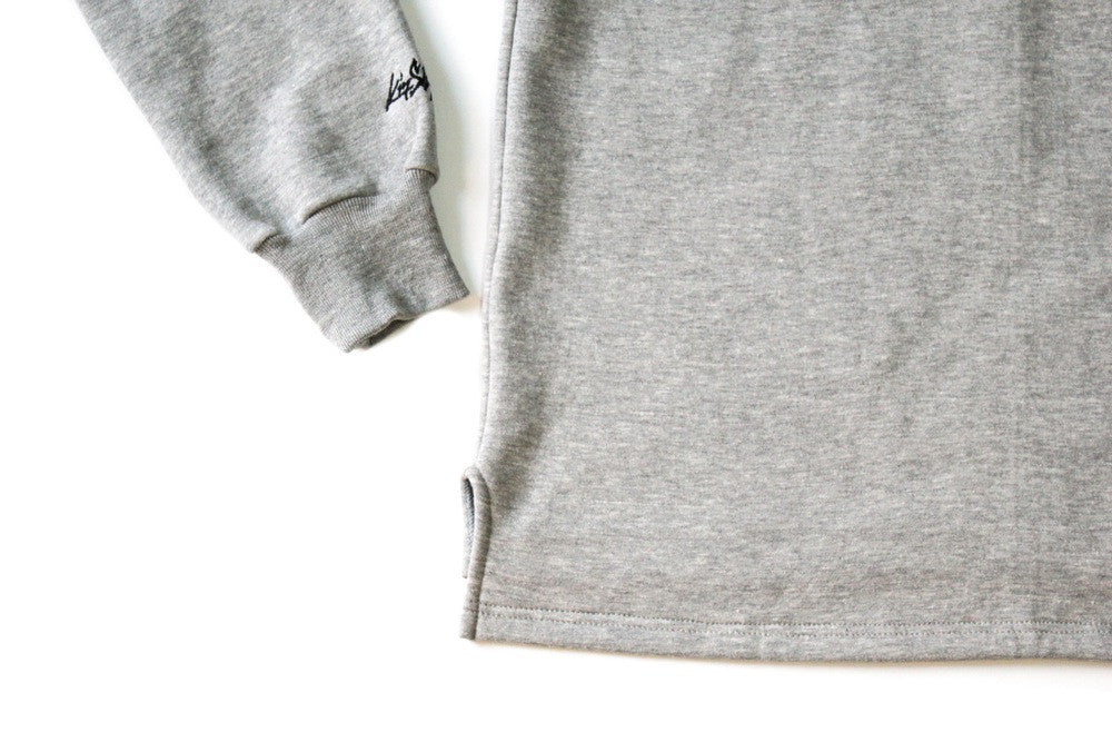 Kinship Fraternity Fleece Sweatshirt in Grey