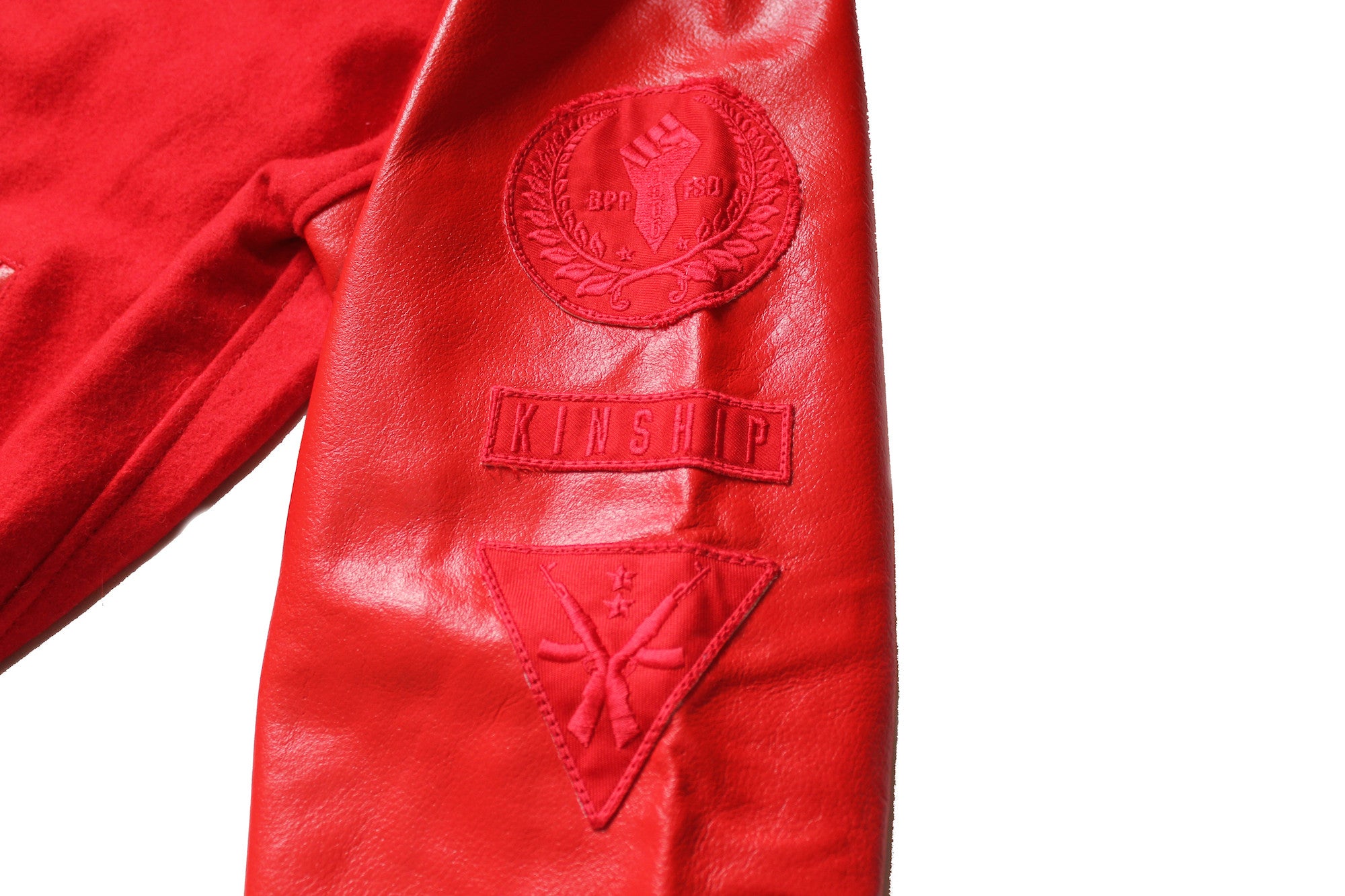 Black Panther Varsity Jacket in Tonal Red