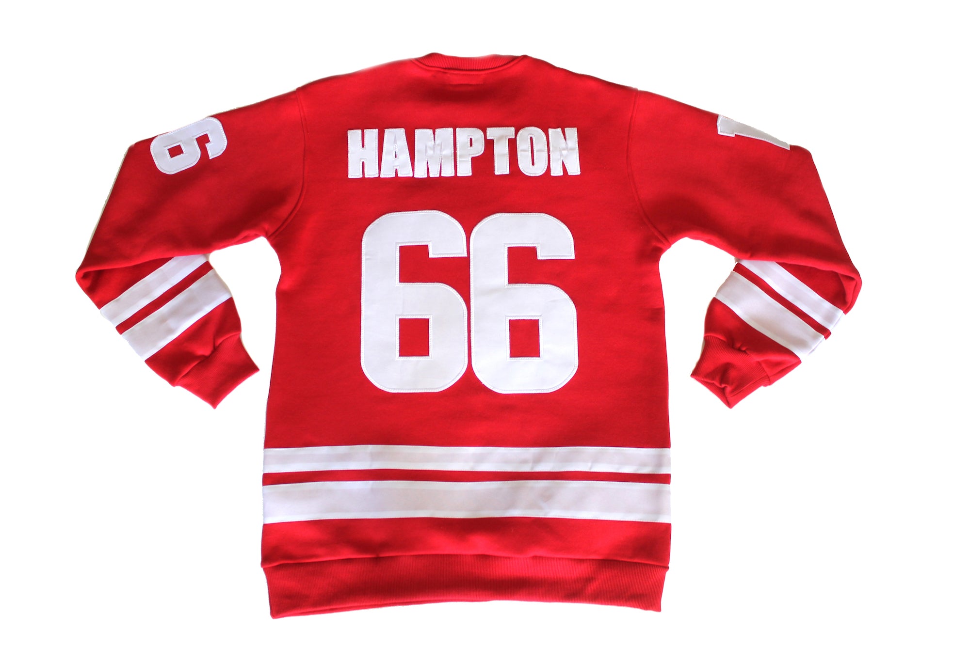 Black Panther Hockey Sweatshirt in Red Contrast
