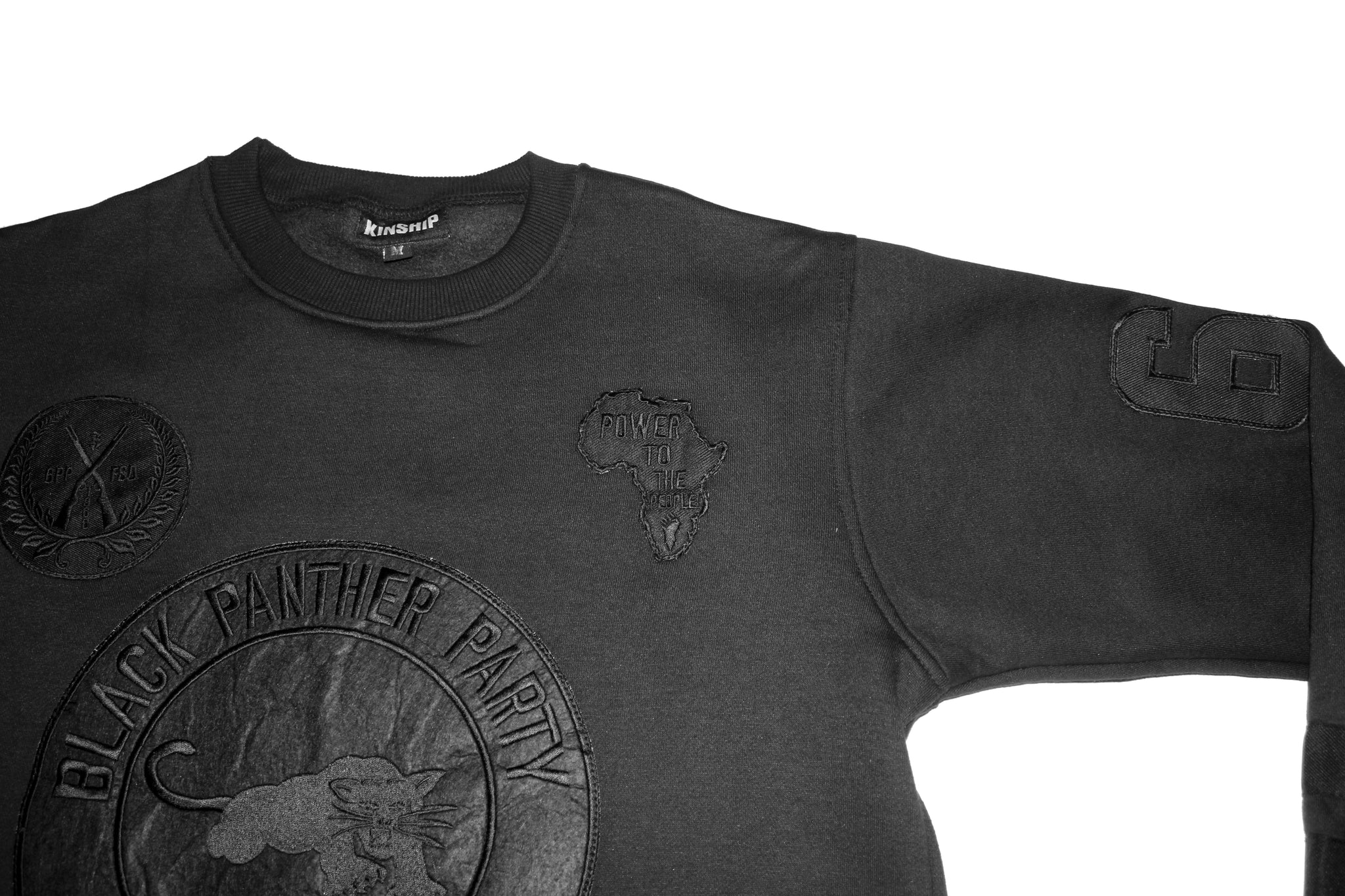 Black Panther Hockey Sweatshirt in Mono Black