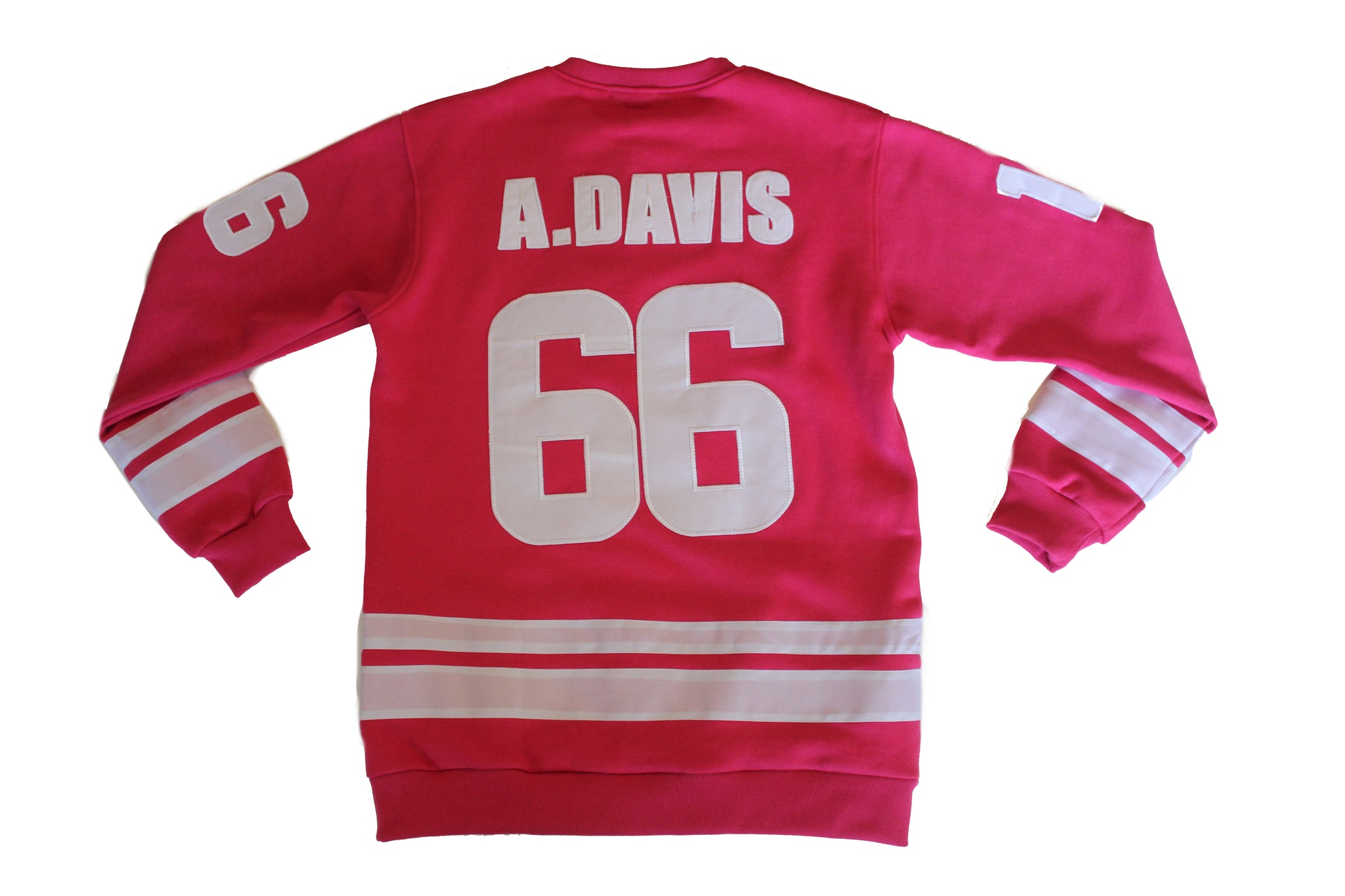 Black Panther Hockey Sweatshirt in Pink Contrast (Men's Sizing)