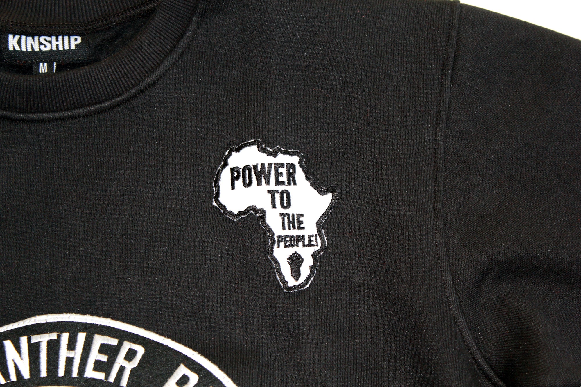Black Panther Hockey Sweatshirt in Black Contrast