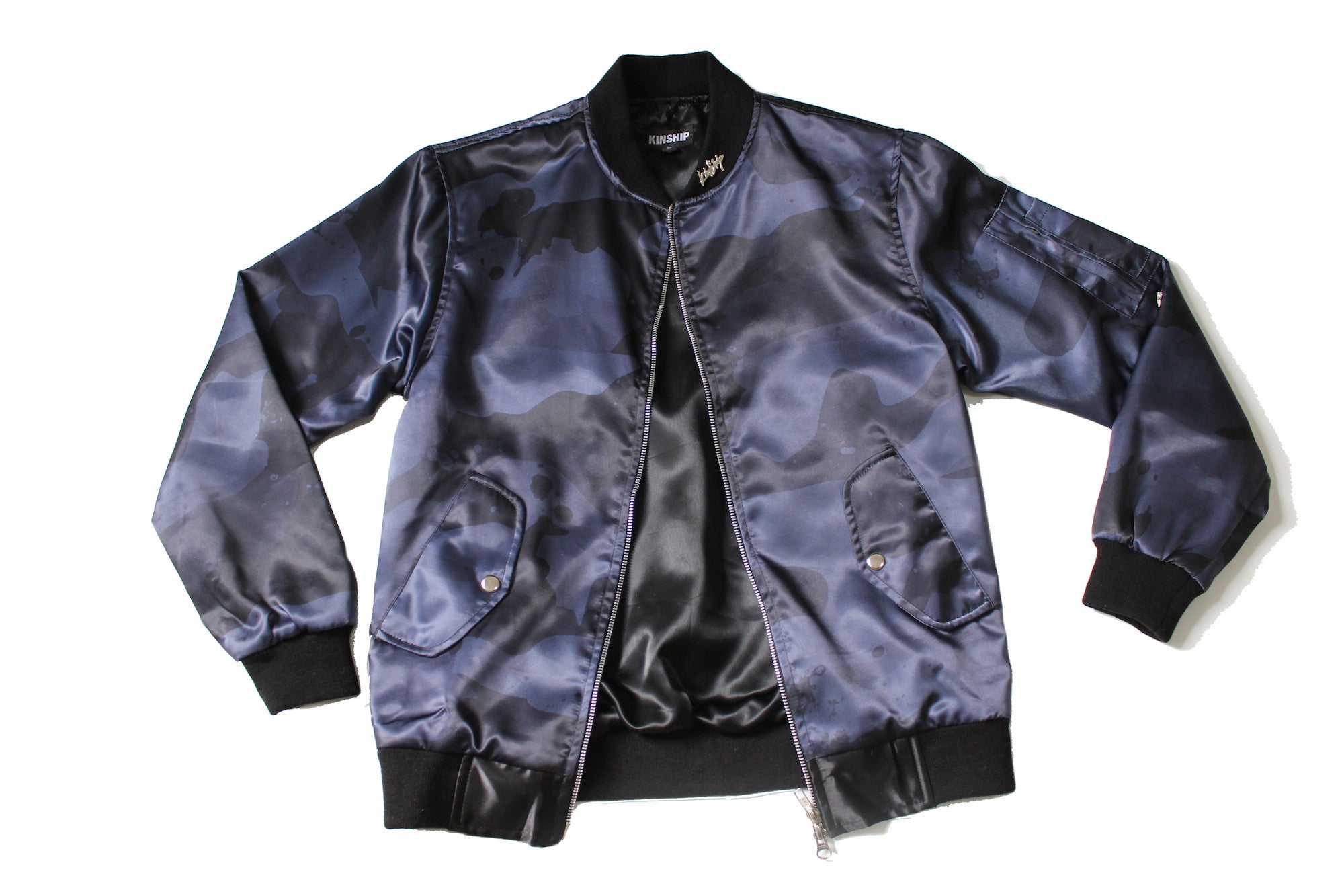 Splatter Camo Bomber in Dark Night