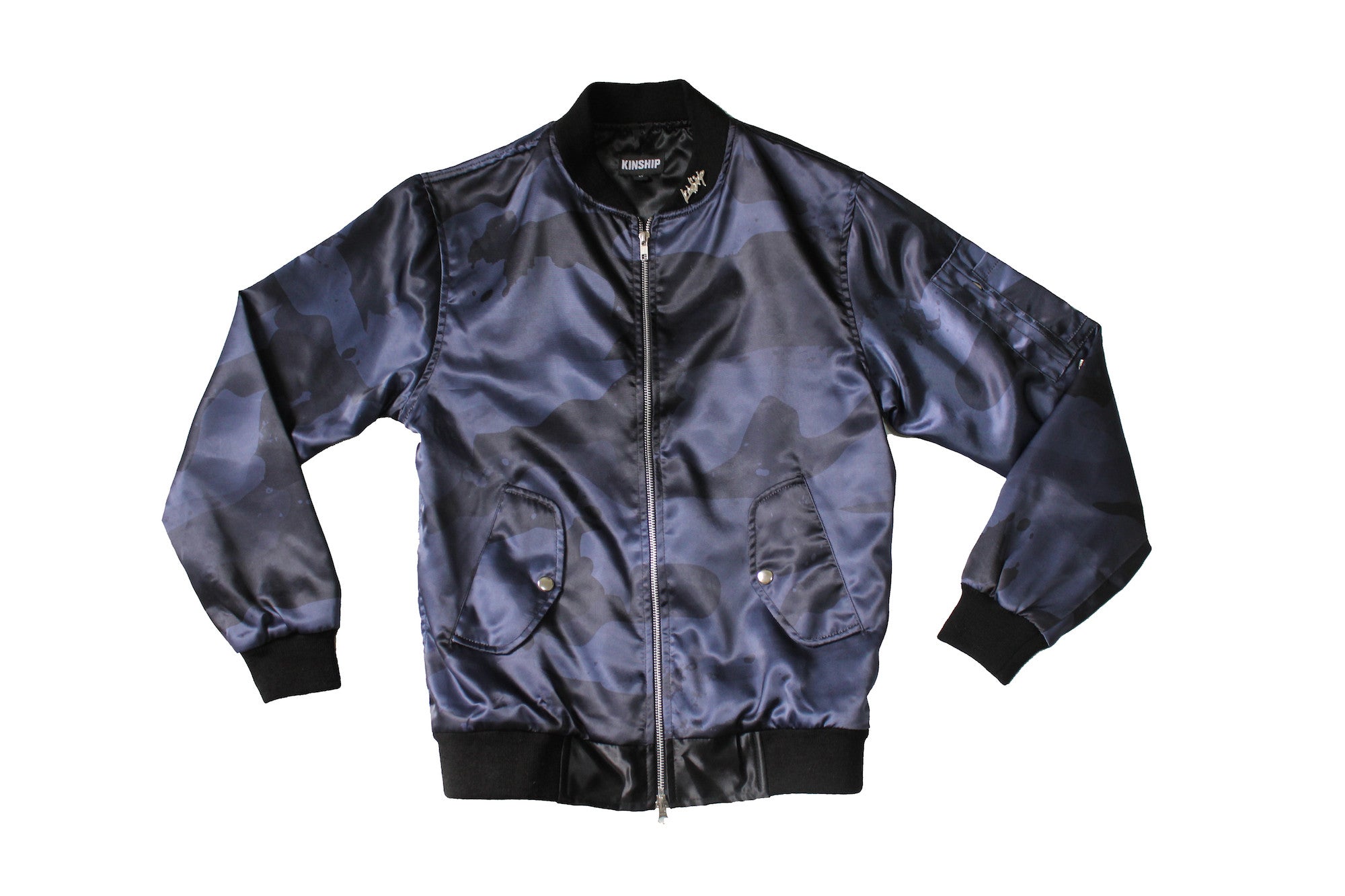 Splatter Camo Bomber in Dark Night