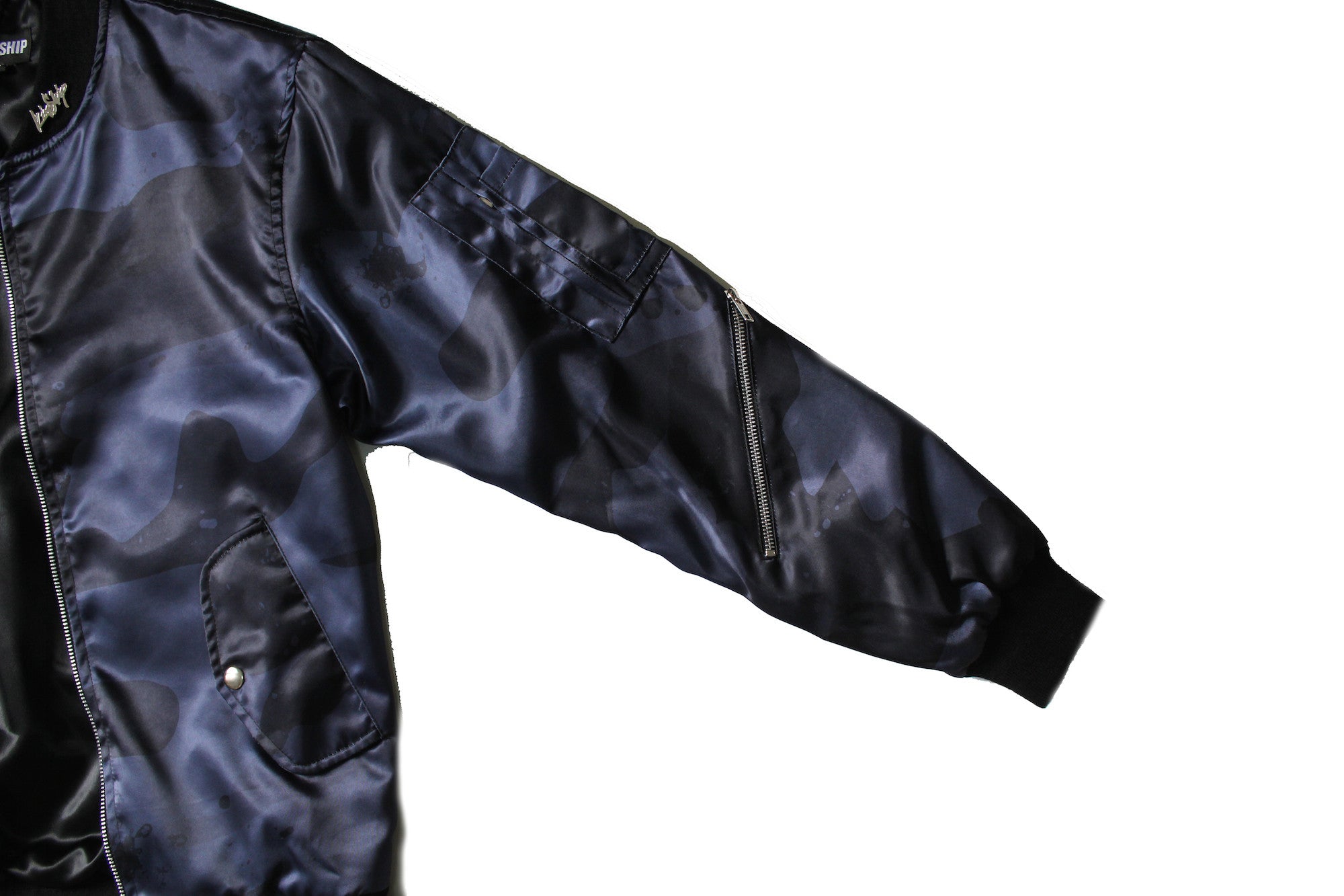 Splatter Camo Bomber in Dark Night