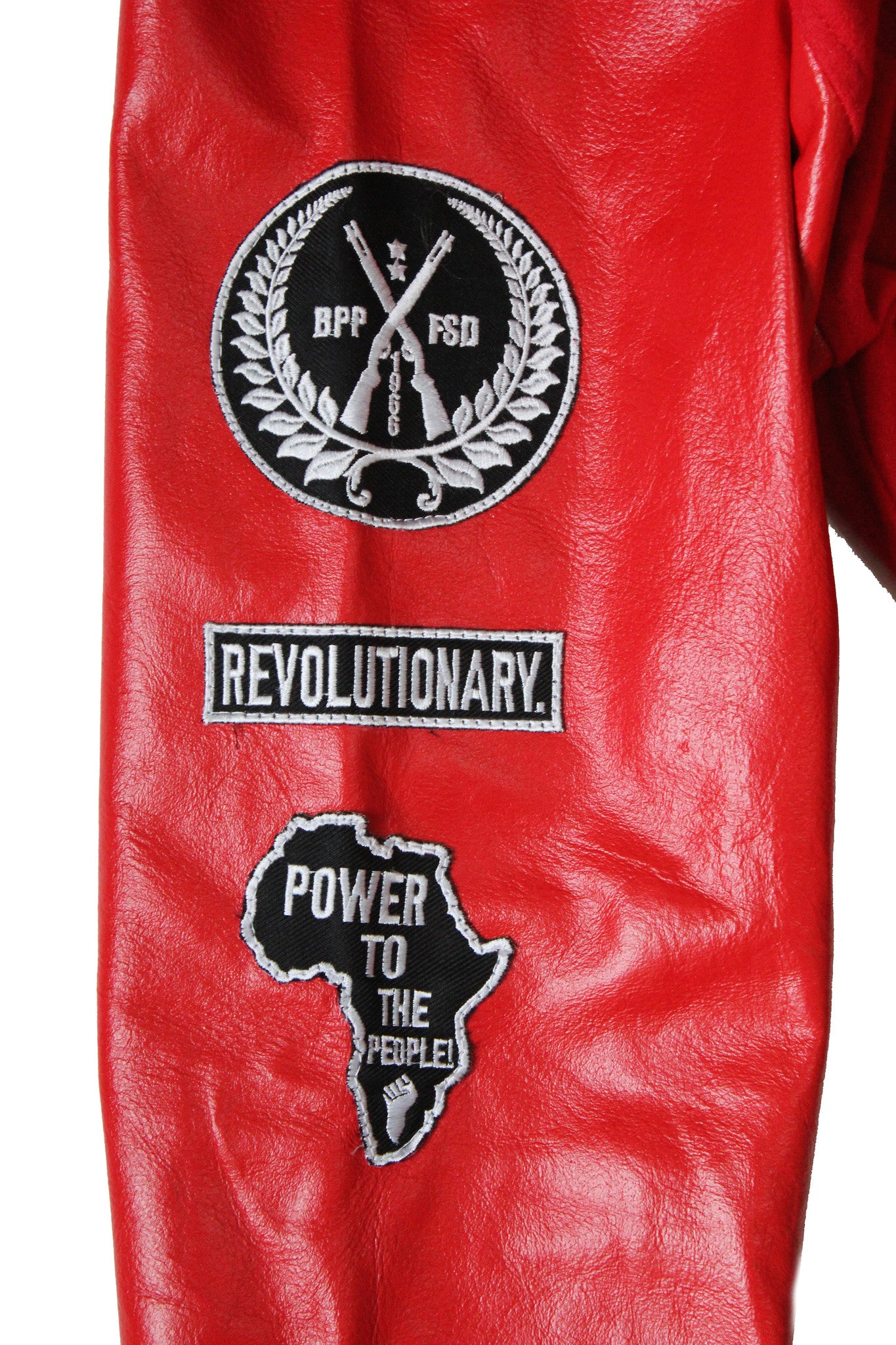 Black Panther Varsity Jacket in Red Contrast