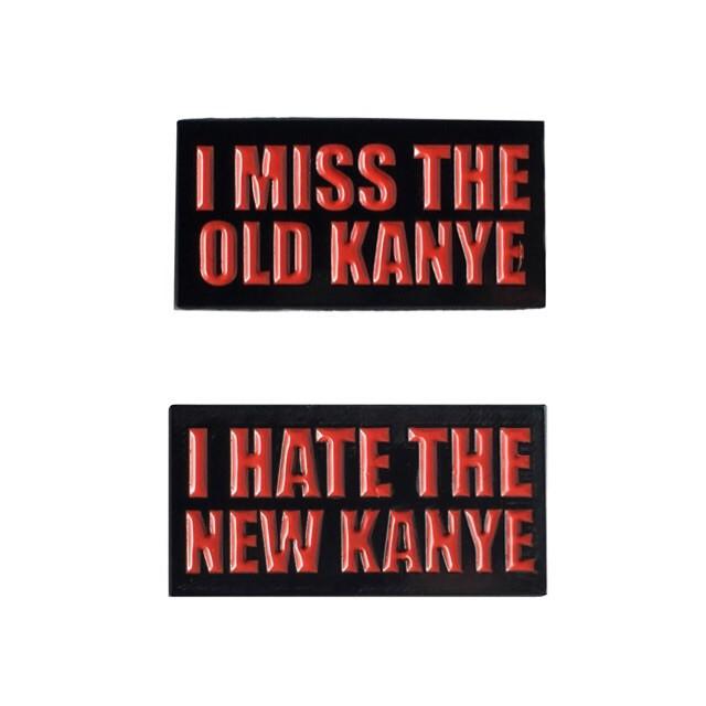 Old/New Kanye Pin Set