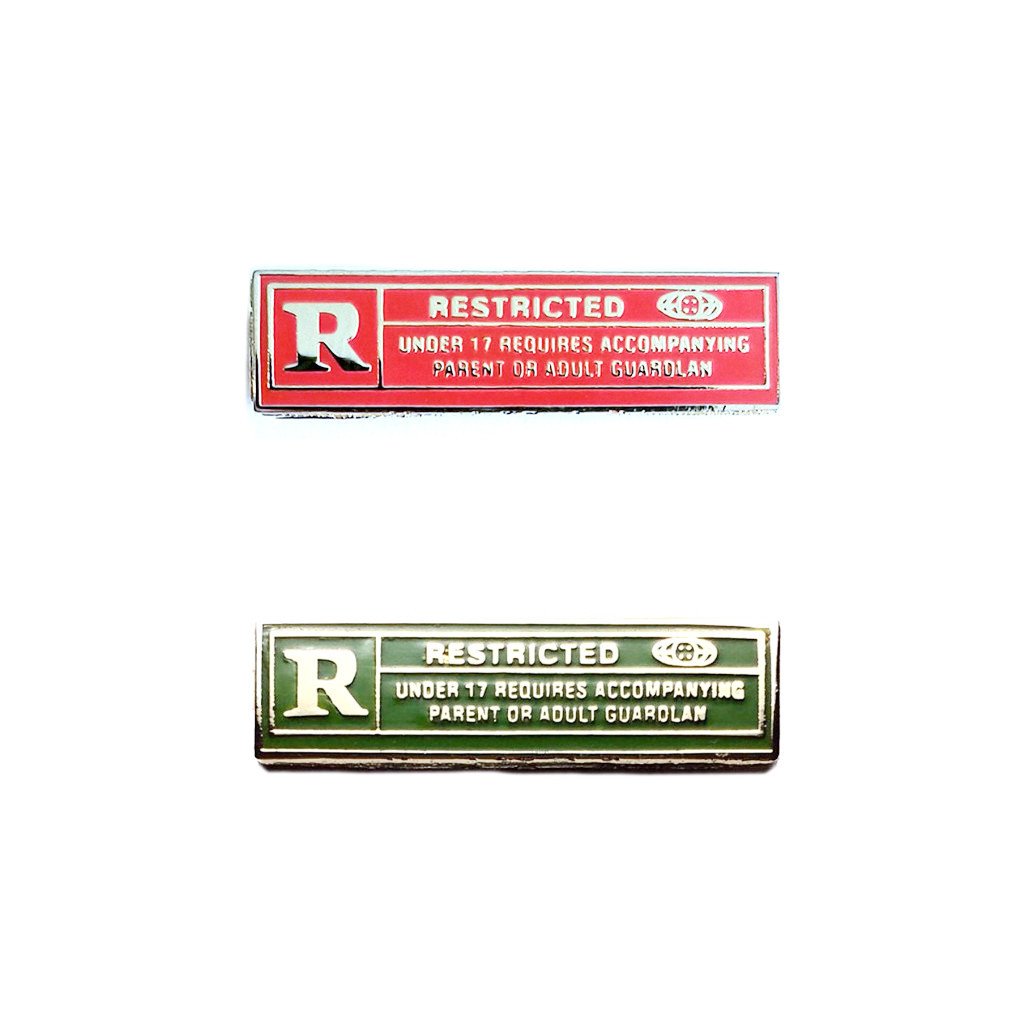 Restricted R Sticker Restricted Rated R