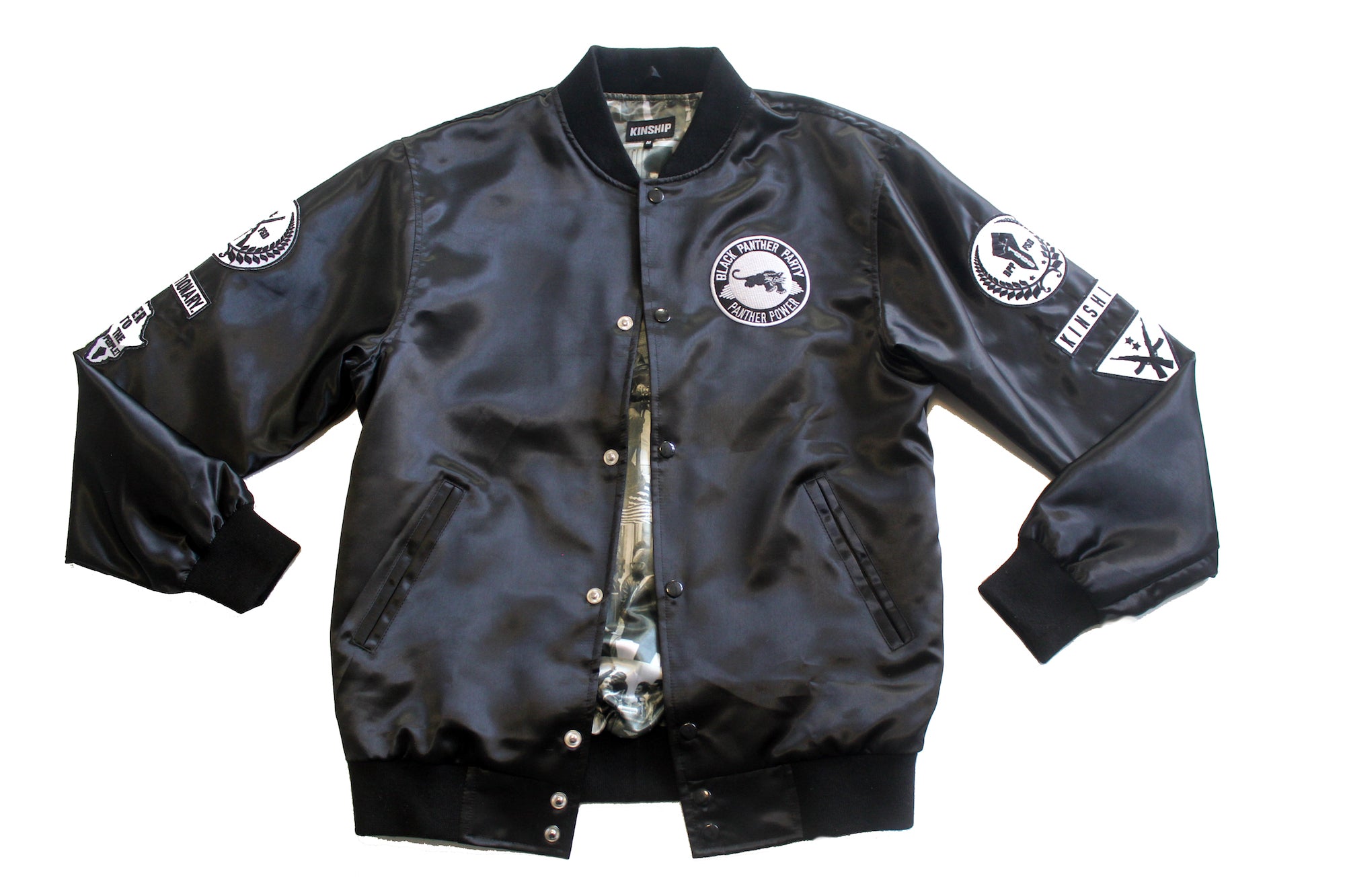 Satin Black Panther Jacket