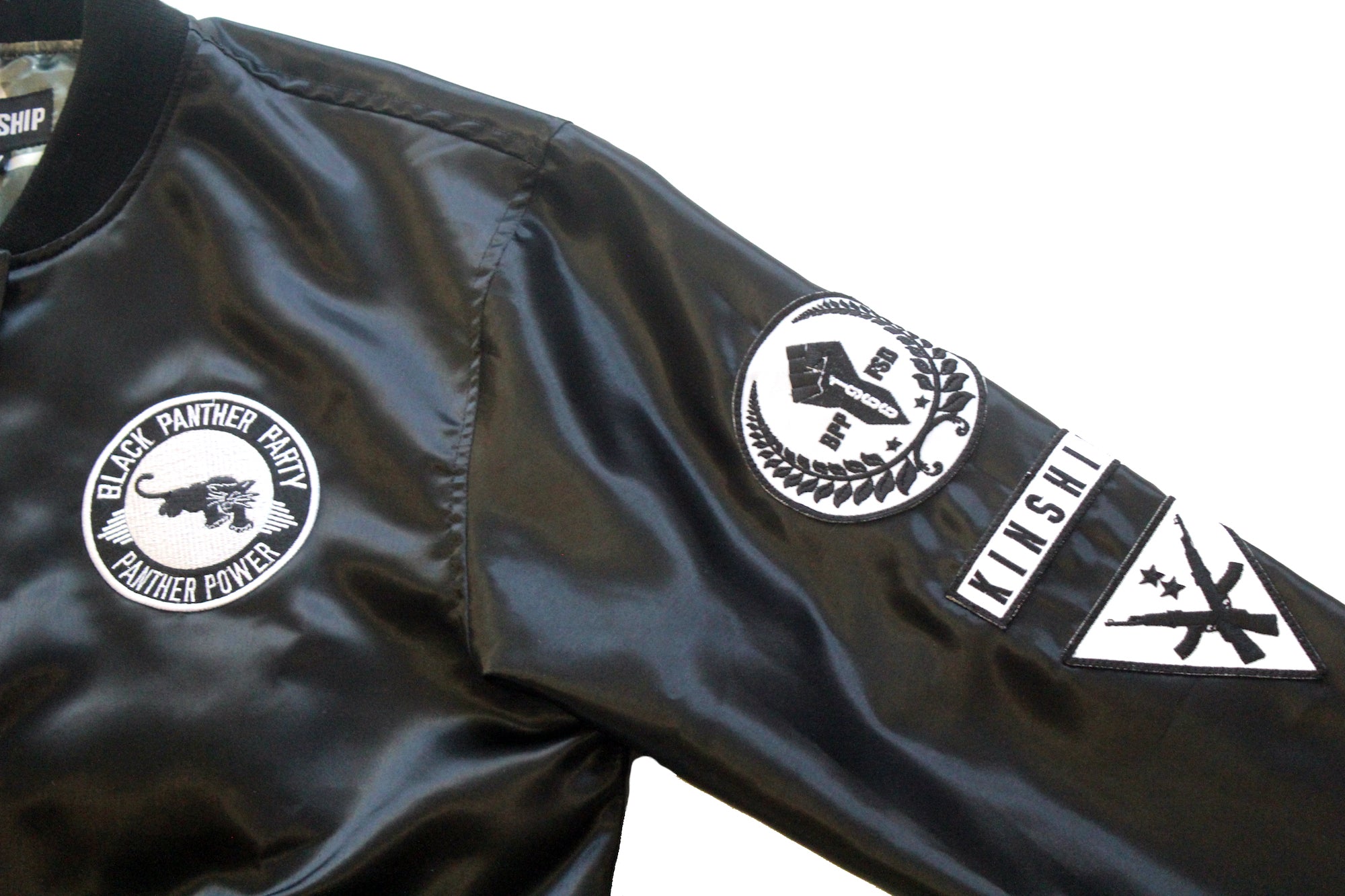 Satin Black Panther Jacket