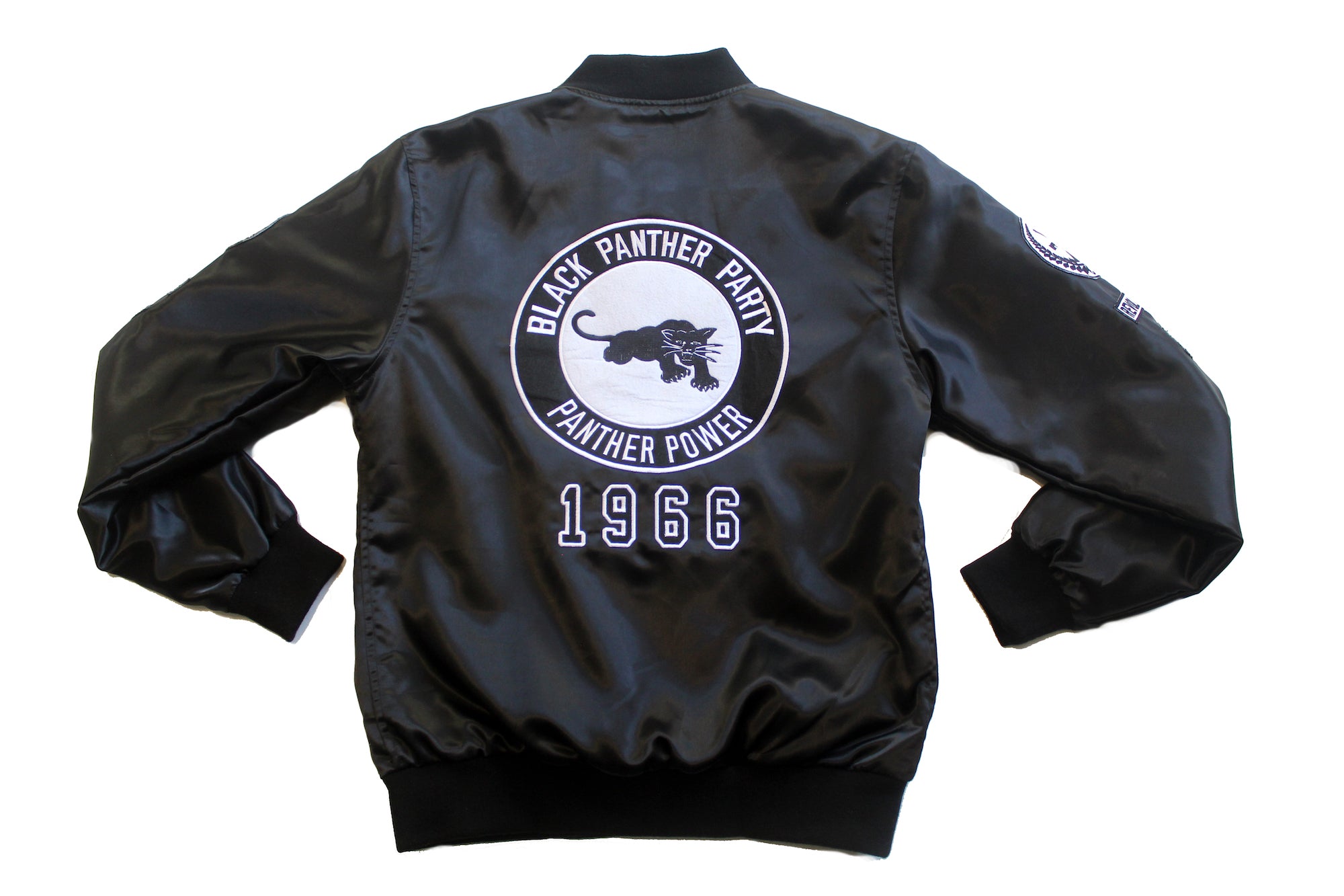 Satin Black Panther Jacket